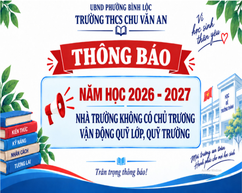 THÔNG BÁO