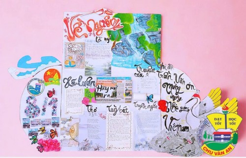 BÁO TƯỜNG MỪNG NGÀY NHÀ GIÁO VIỆT NAM CỦA HỌC TRÒ TRƯỜNG THCS CHU VĂN AN